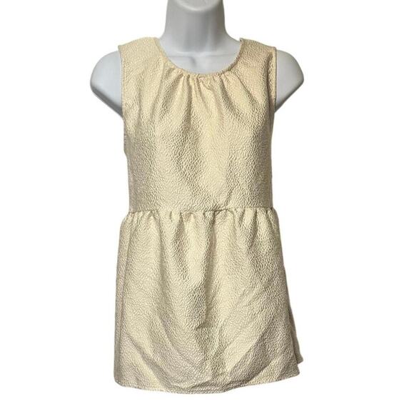Who What Wear Ivory Babydoll Top Textured Sleeveless Tie Back Size XL NWT Cute! - Picture 1 of 6